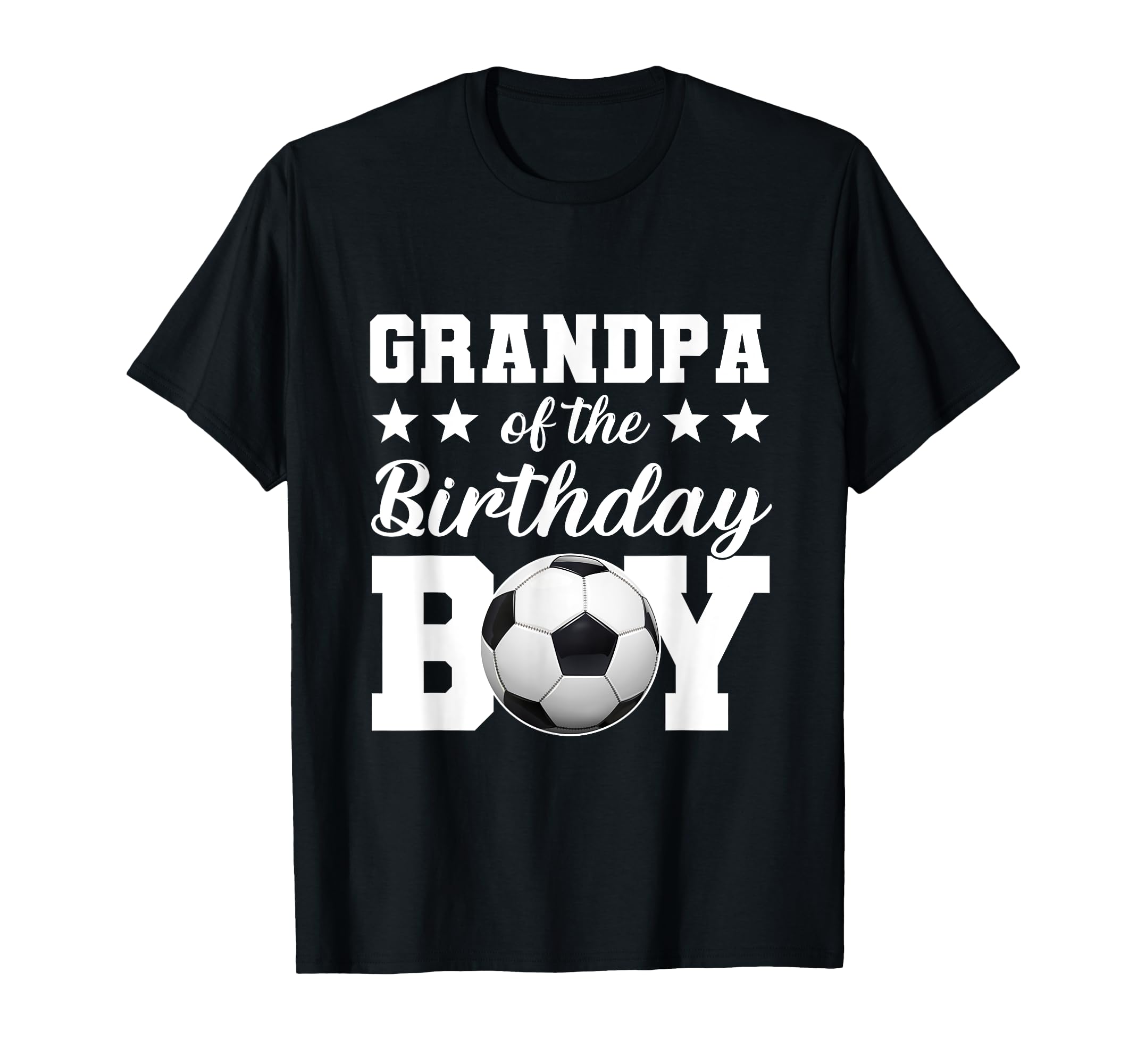 Grandpa Birthday Soccer Birthday T-Shirt - Novelty Apparel Men Women