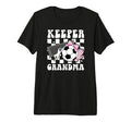 Groovy Soccer Keeper Grandma Soccer T-Shirt - Streetwear Style for Adults