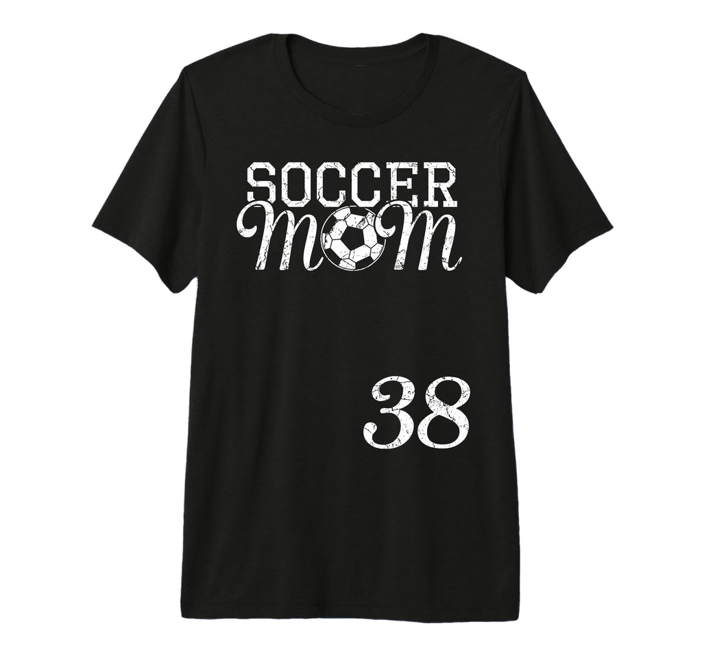 Soccer Mom Jersey Number 38 Favorite T-Shirt - Novelty Apparel Unisex
