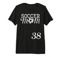 Soccer Mom Jersey Number 38 Favorite T-Shirt - Novelty Apparel Unisex