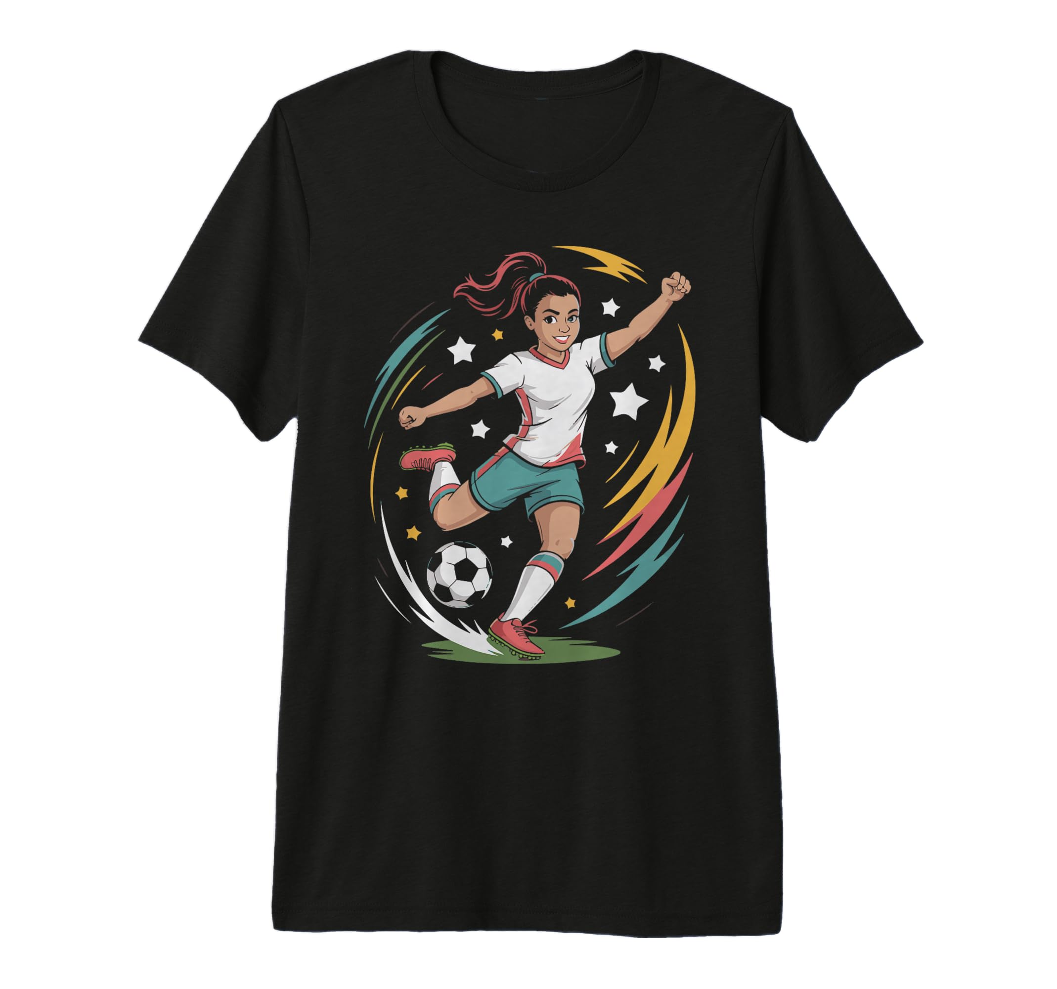 Funny Soccer Vibes Soccer Player T-Shirt - Casual Everyday Wear for Adults