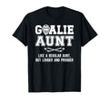 Hockey Goalie Aunt Definition Hockey T-Shirt - Minimalist Print Unisex