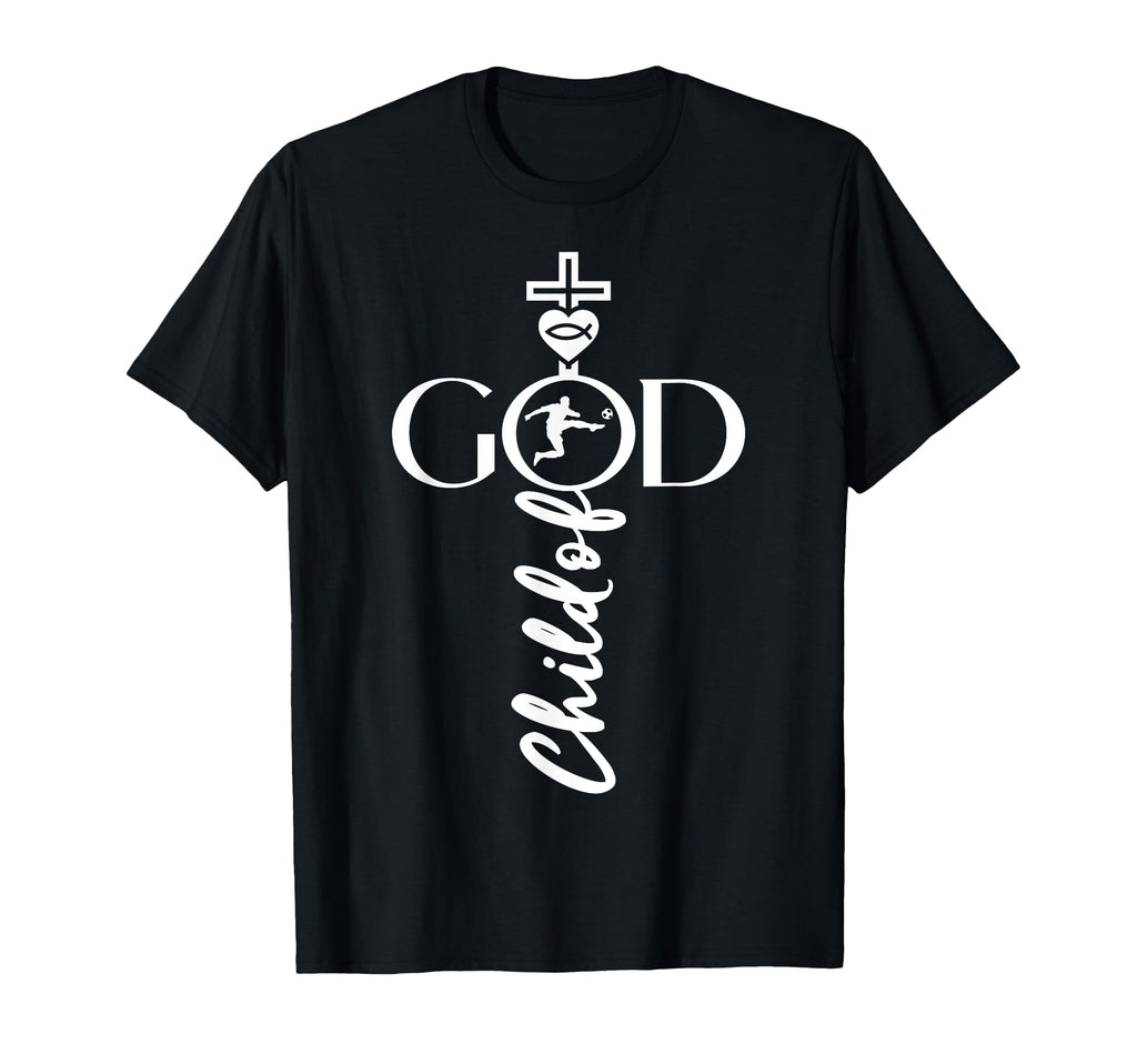 Religious Jesus Soccer Child God T-Shirt - Custom Art Print for Adults