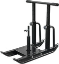 Weight Sled for Strength Training, Heavy Duty Fitness Sled with Shoulder Straps Adjustable Push Pull Sled for Speed, Agility, and Explosive Power, for 1" & 2" Plates