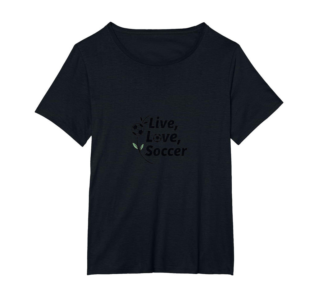 Live Love Soccer Womens Sports T-Shirt - Streetwear Style for Adults