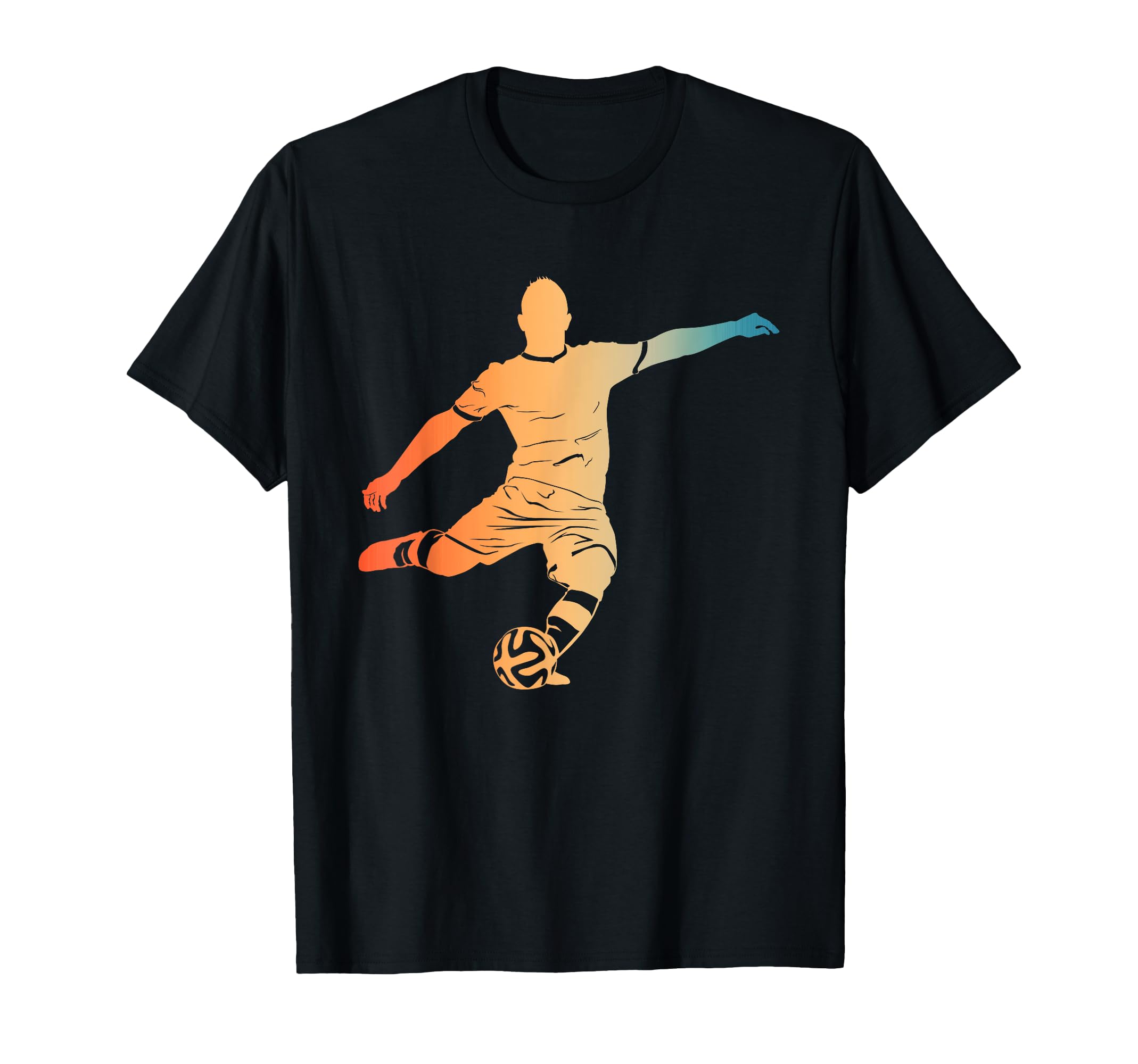 Silhouette Soccer Player Goalkeeper Lover T-Shirt - Graphic Print Unisex