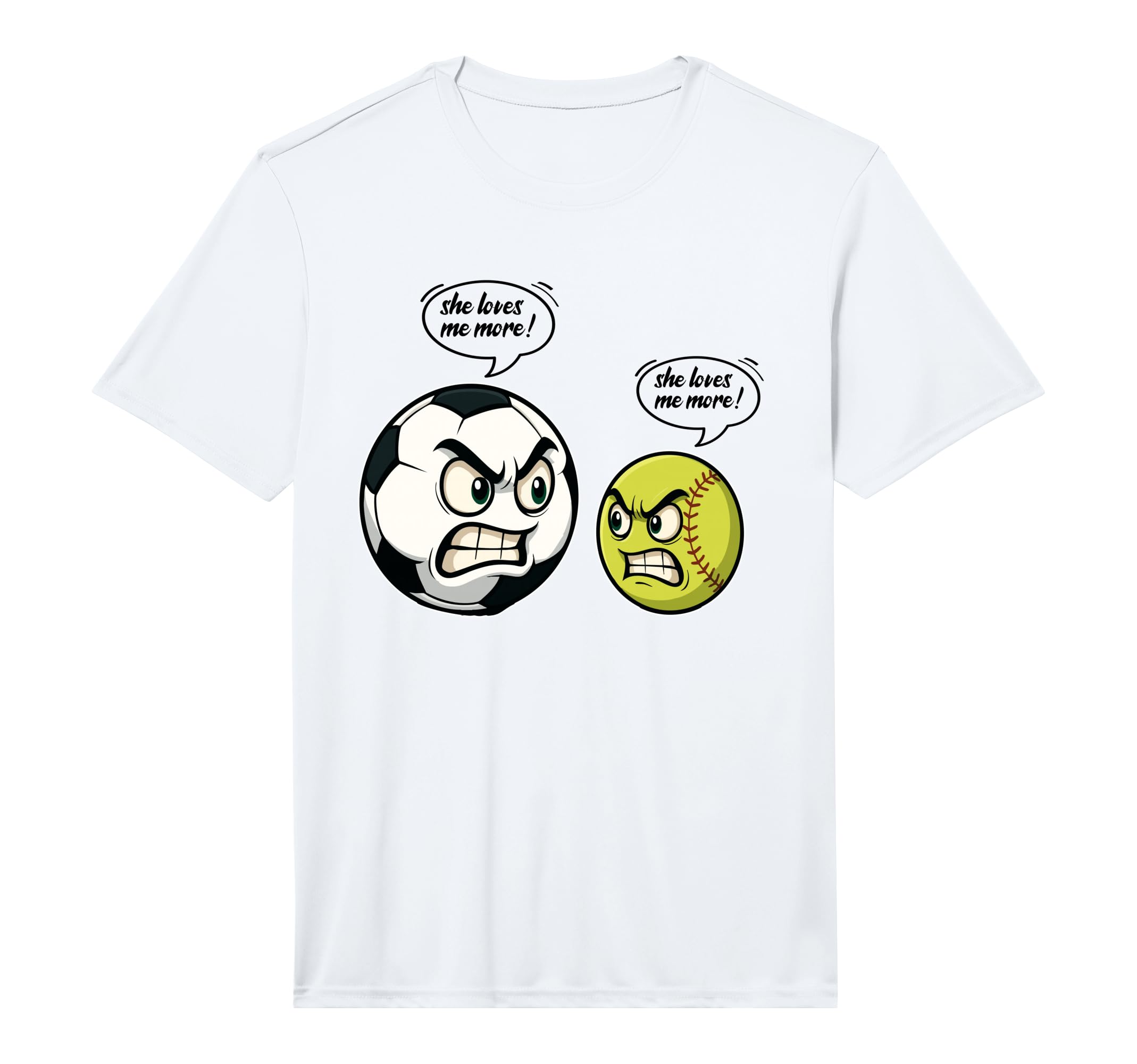 Mens Funny Softball Soccer Daughter She T-Shirt - Graphic Print Men Women