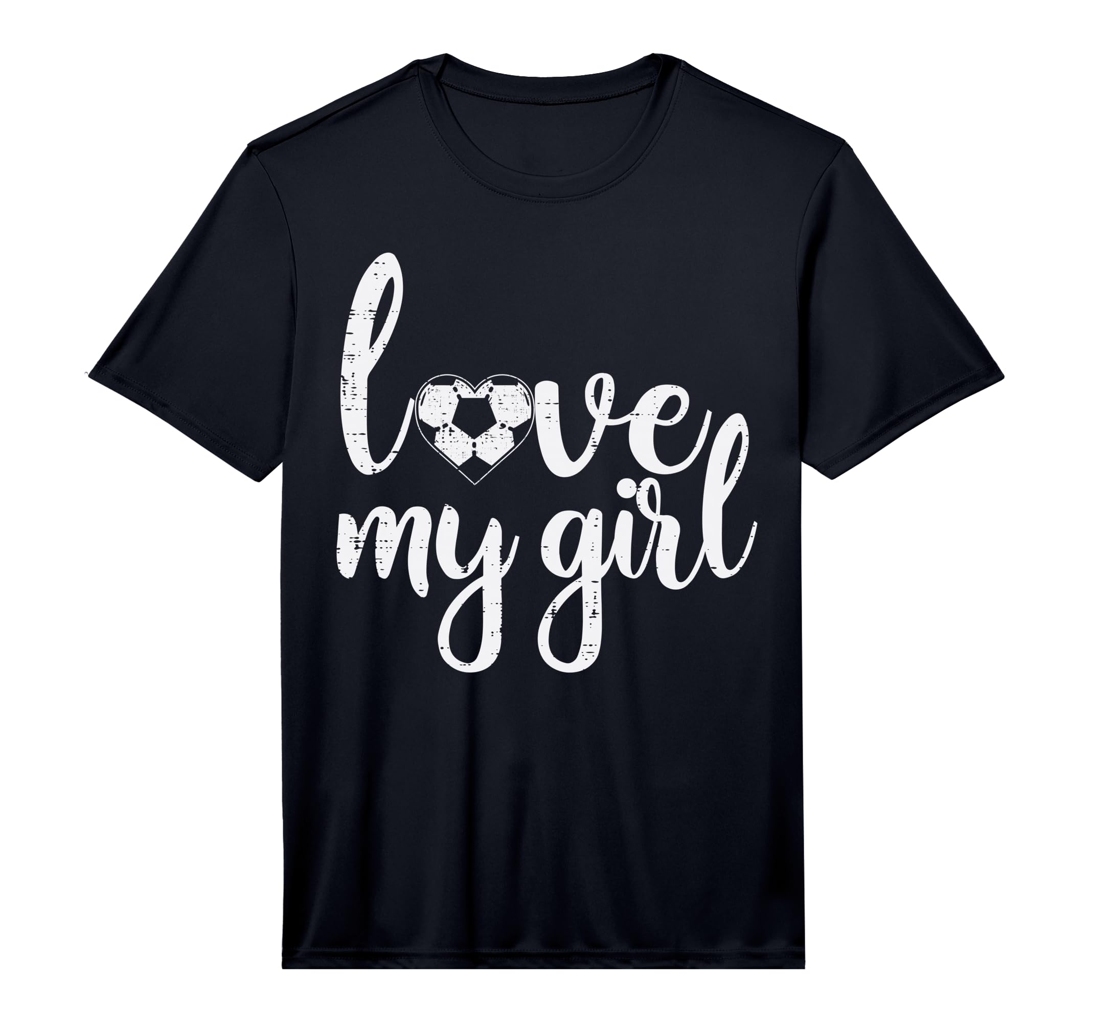 Love My Soccer Football Sports Mom Dad T-Shirt - Graphic Print Unisex