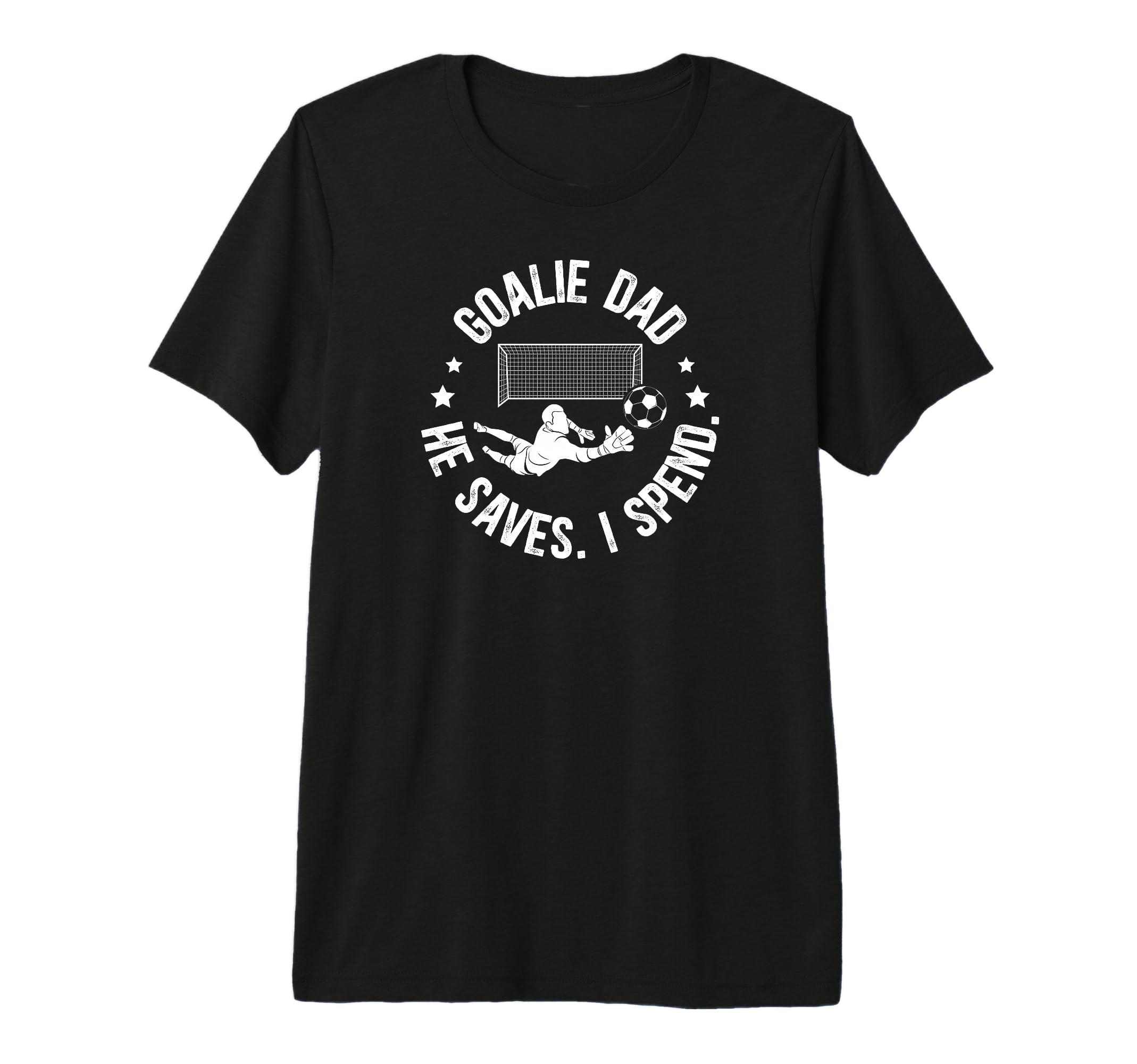 Mens Funny Soccer Goalie Dad Soccer T-Shirt - Novelty Apparel for Adults