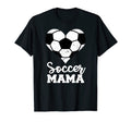Soccer Mama Funny Soccer Heart T-Shirt - Minimalist Print for Adults
