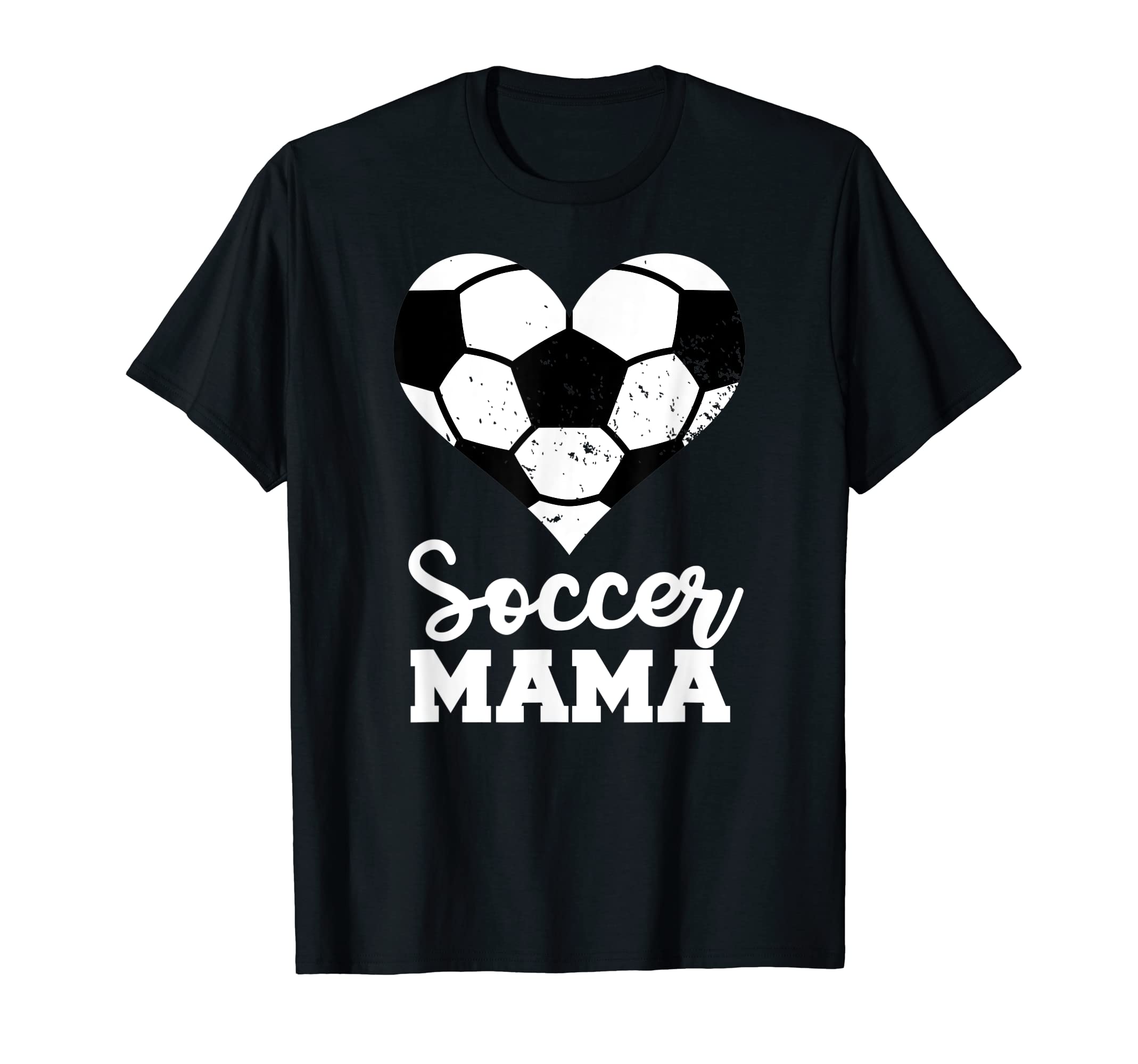 Soccer Mama Funny Soccer Heart T-Shirt - Minimalist Print for Adults