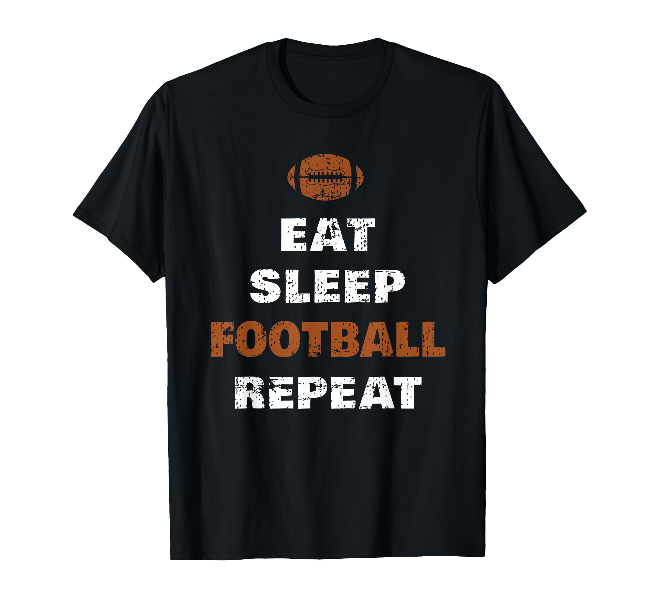 Eat Sleep Football Repeat Love T-Shirt - Aesthetic Graphic for Adults
