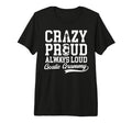 Crazy Proud Soccer Goalie Grammy T-Shirt - Casual Everyday Wear Unisex