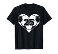 Soccer Number 25 Jersey Funny Soccer T-Shirt - Minimalist Print Men Women