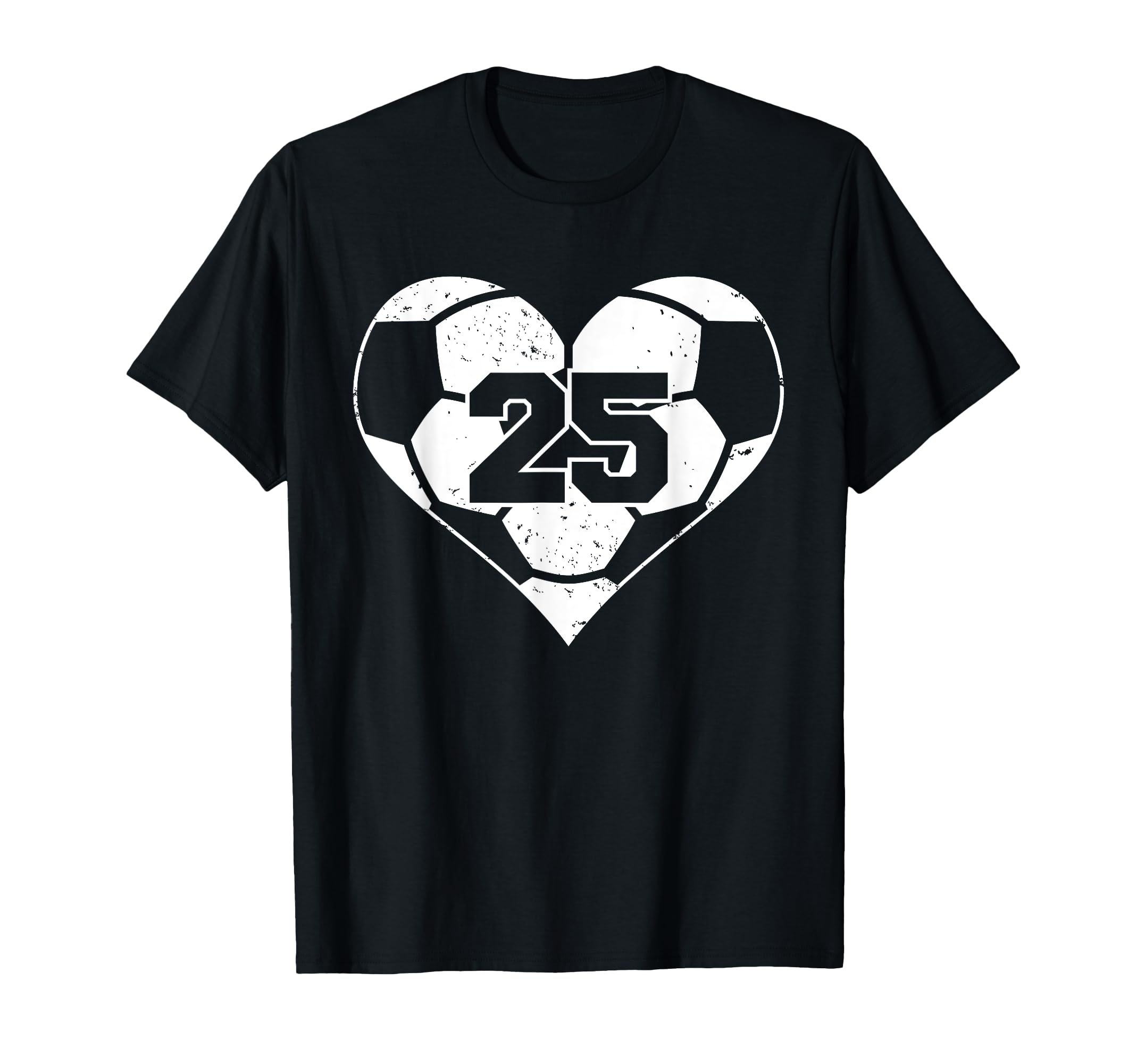 Soccer Number 25 Jersey Funny Soccer T-Shirt - Minimalist Print Men Women
