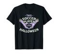 This Soccer Player Loves Halloween T-Shirt - Custom Art Print Unisex