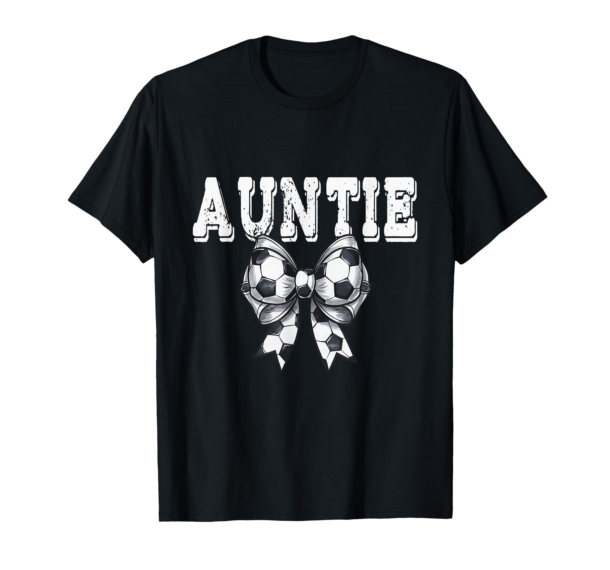 Coquette Soccer Bow Mom Sister Auntie T-Shirt - Unique Graphic Men Women