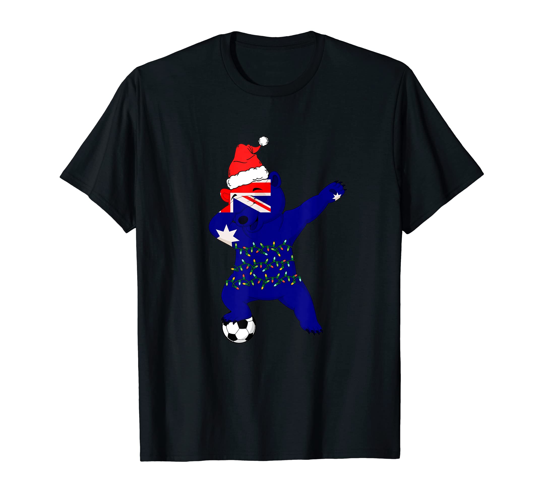 Soccer Dabbing Polar Bear Hat T-Shirt - Fun Novelty Design for Adults
