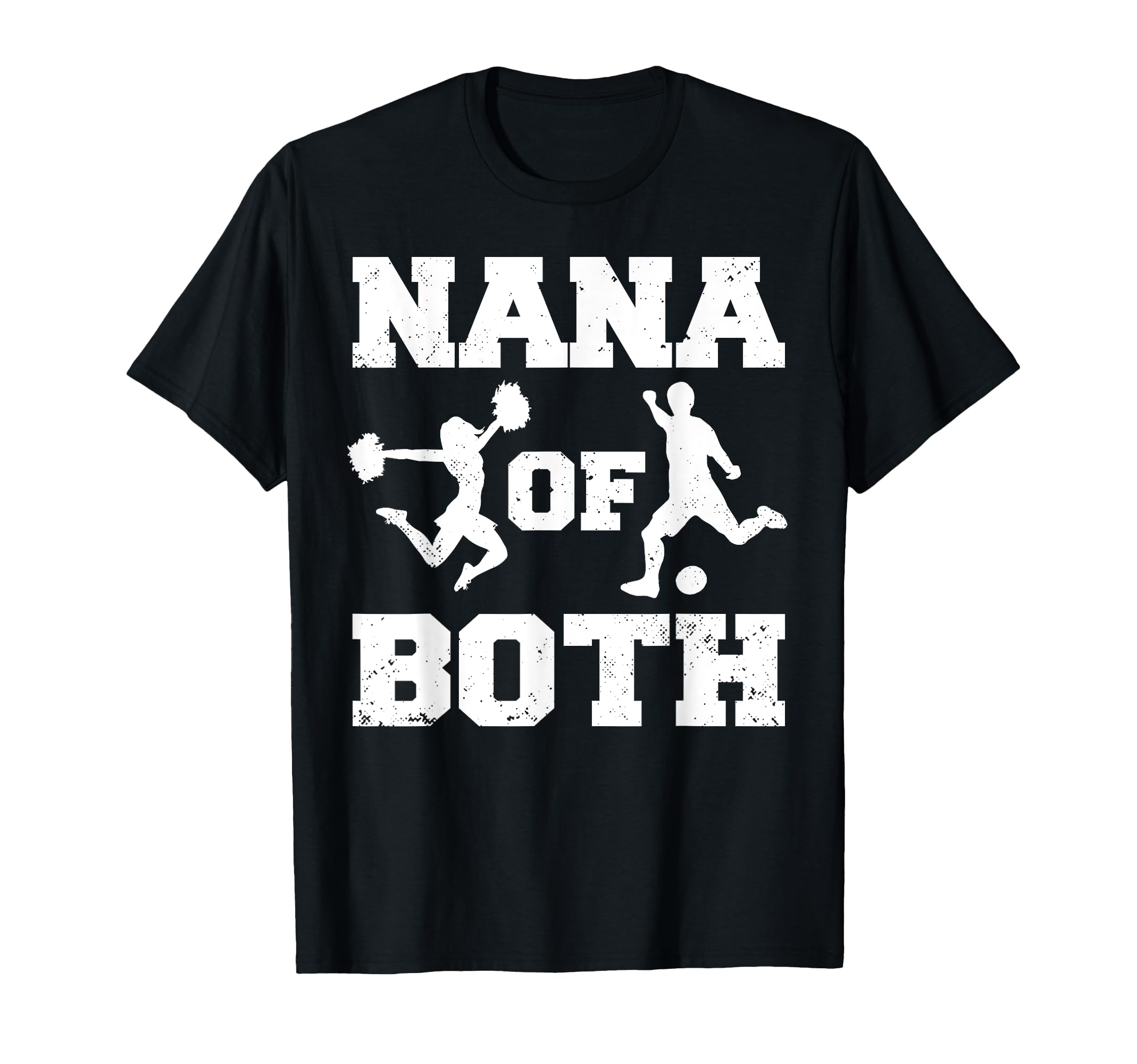Nana Both Funny Soccer And Cheer Nana T-Shirt - Aesthetic Graphic Men Women