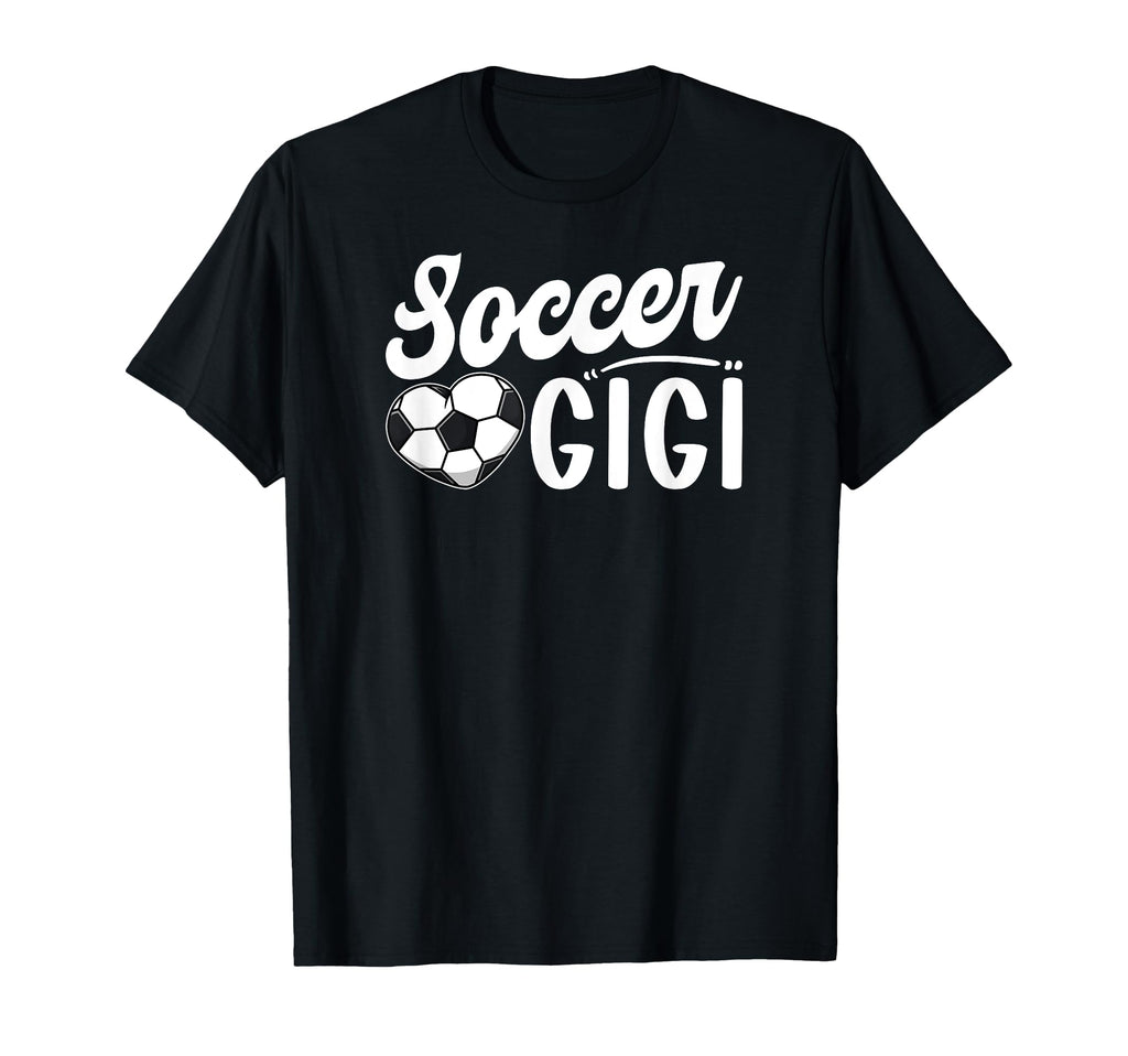 Soccer Gigi Heart Grandma Gigi Soccer T-Shirt - Aesthetic Graphic Unisex