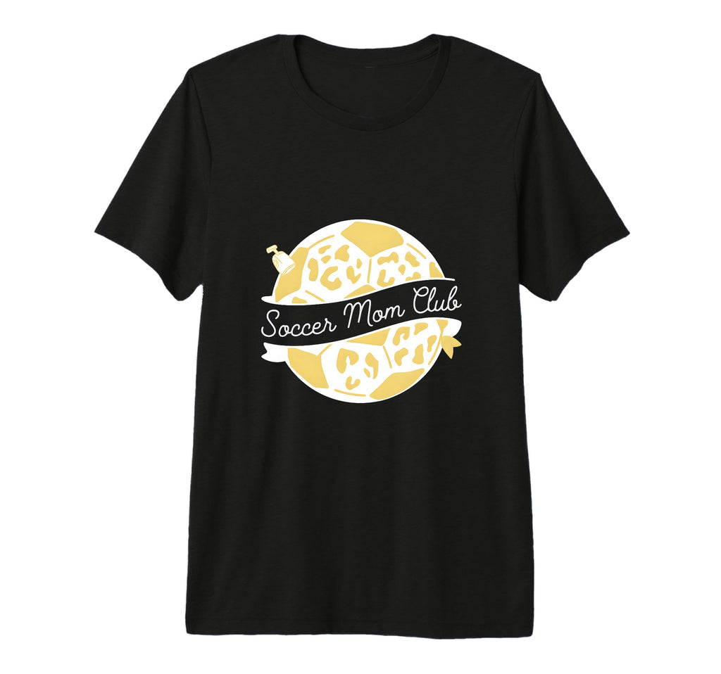 Soccer Mom Club Leopard Soccer Mom Tri T-Shirt - Novelty Apparel Men Women