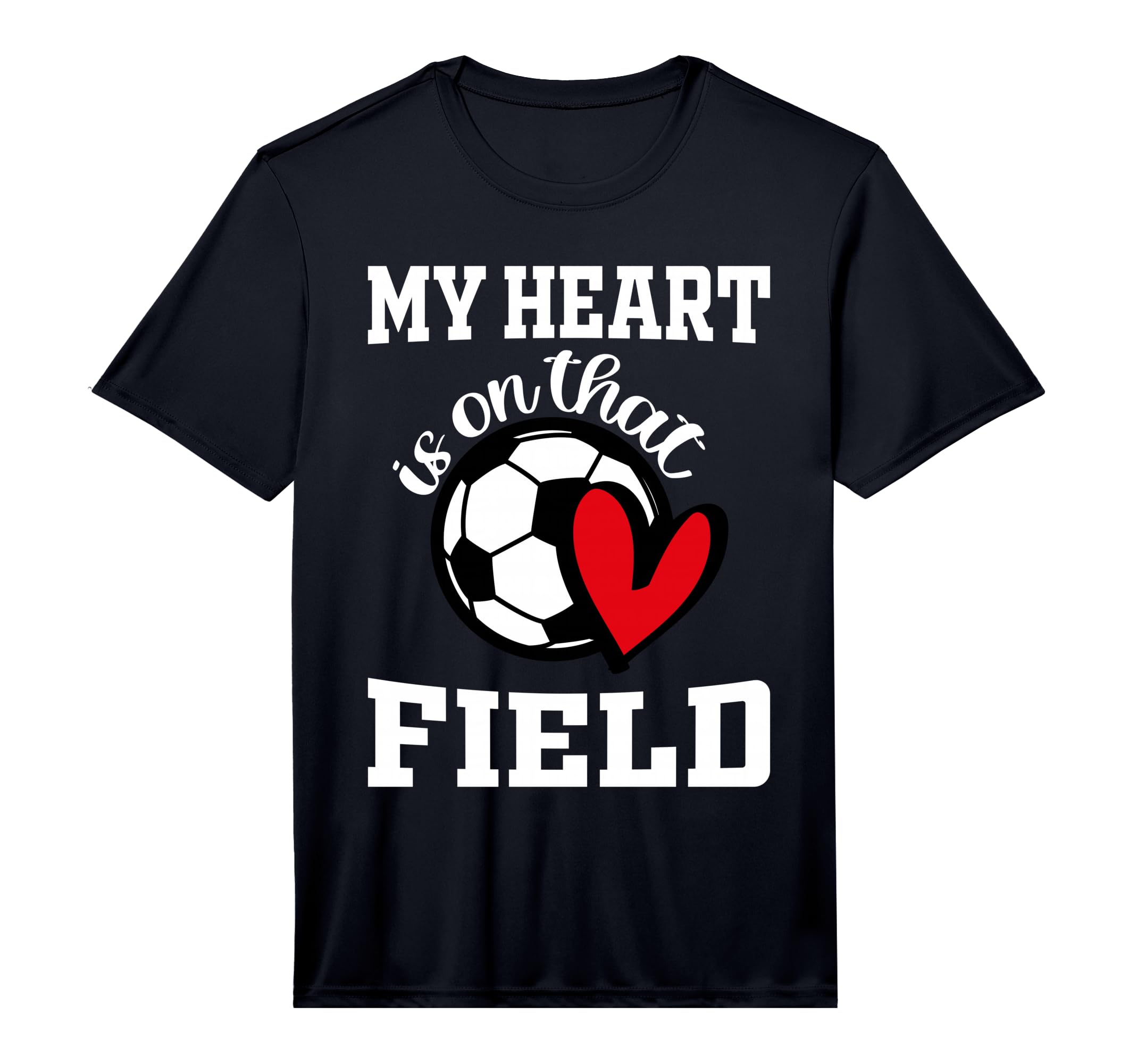 My Heart Is That Field Soccer Players T-Shirt - Custom Art Print Unisex