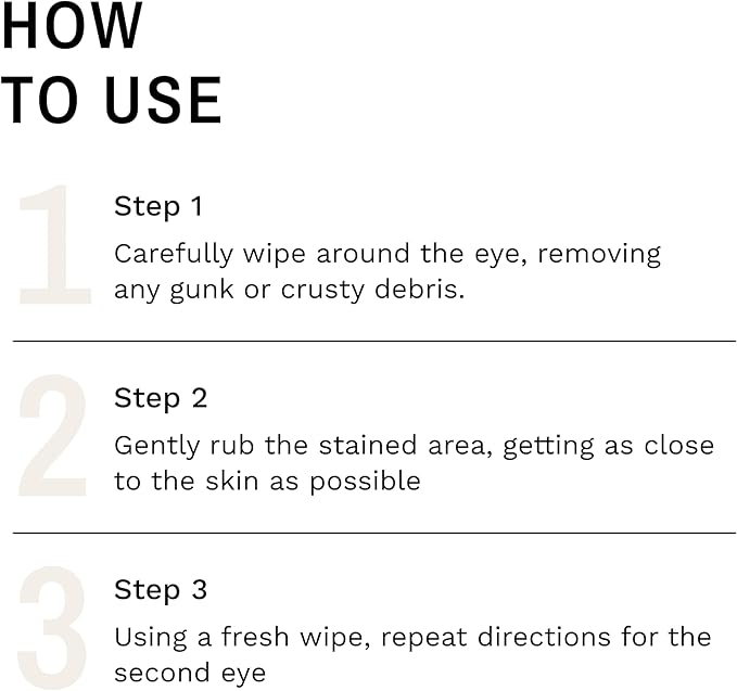 Eye Envy Tear Stain Wipes for Cats. Textured to Gently Clean, Treats The Cause of Staining. 100% Natural Formula. Recommended by Persian & Exotic Breeders, Vets, Groomers. USA Made. 60 Cat Eye Wipes