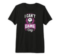 I Cant Its Game Day Soccer Tri Blend T-Shirt - Fun Novelty Design Men Women
