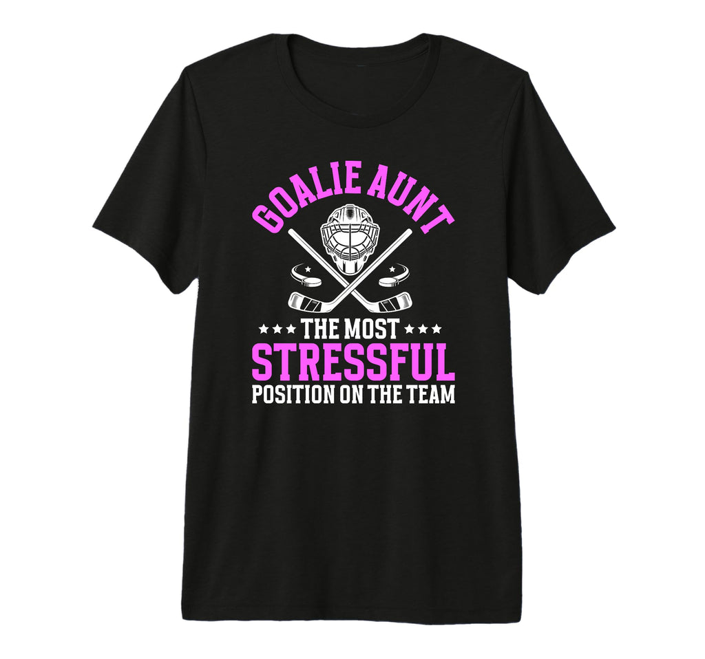 Funny Hockey Goalie Aunt Hockey Keeper T-Shirt - Custom Art Print Unisex