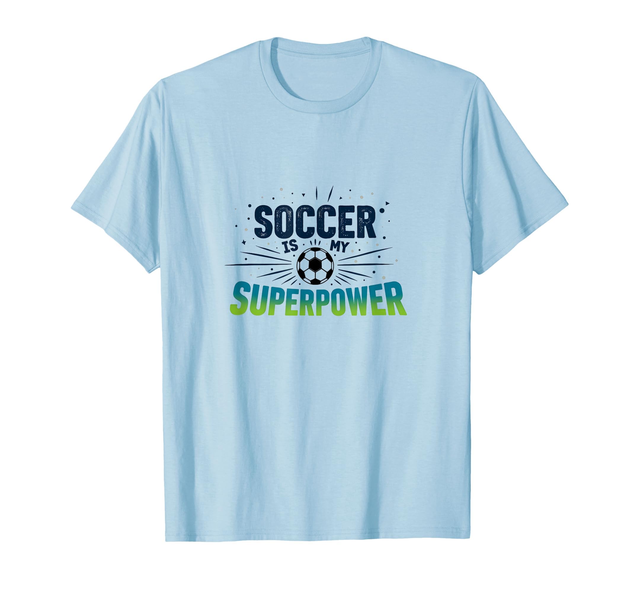 Soccer Is My Superpower Athletic T-Shirt - Unique Graphic Men Women