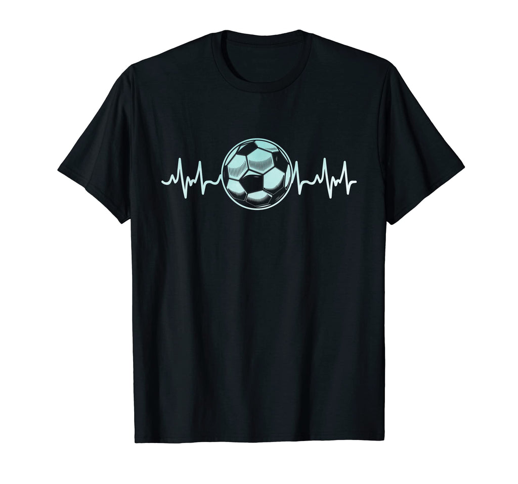 Soccer Heartbeat Soccer Player T-Shirt - Graphic Print Unisex