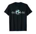Soccer Heartbeat Soccer Player T-Shirt - Graphic Print Unisex