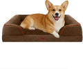 Comfort Expression Medium Dog Beds Waterproof Orthopedic Foam Dog Sofa Beds for Medium Large Dogs Comfy Pet Bed with Washable Removable Cover & Non-Slip Bottom(Medium,Chocolate Brown)