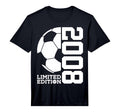 Mens 18Th Birthday Soccer 2008 T-Shirt - Aesthetic Graphic for Adults