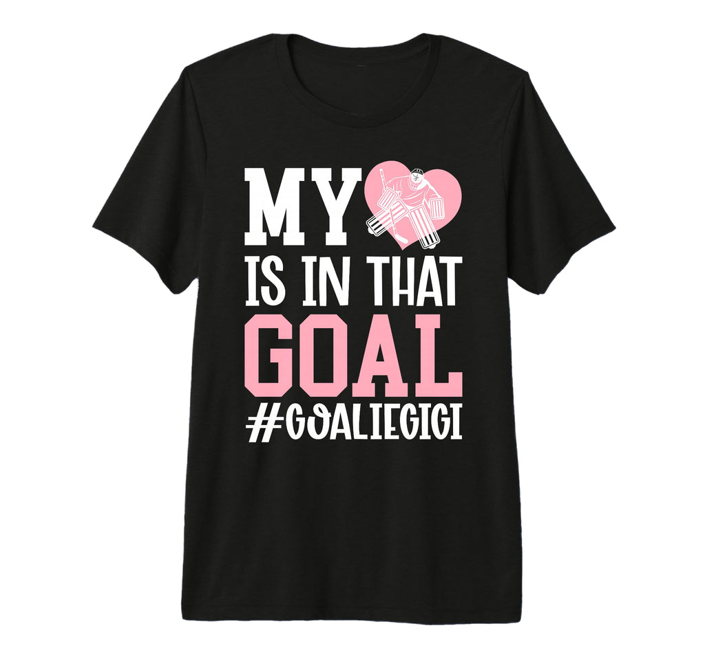 Proud Ice Hockey Goalie Gigi Hockey T-Shirt - Minimalist Print Men Women