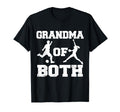 Grandma Both Funny Soccer Softball T-Shirt - Minimalist Print Unisex