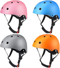 Kingdder 4 Pack Kids Helmets Toddler Adjustable Bike Helmet Ages 3-8 CPSC Certified Children Training Headwear for Boys Girls Skateboard Bicycle Scooter Cycling Riding Sports