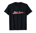 Alpine Soccer Varsity Distressed T-Shirt - Fun Novelty Design Men Women