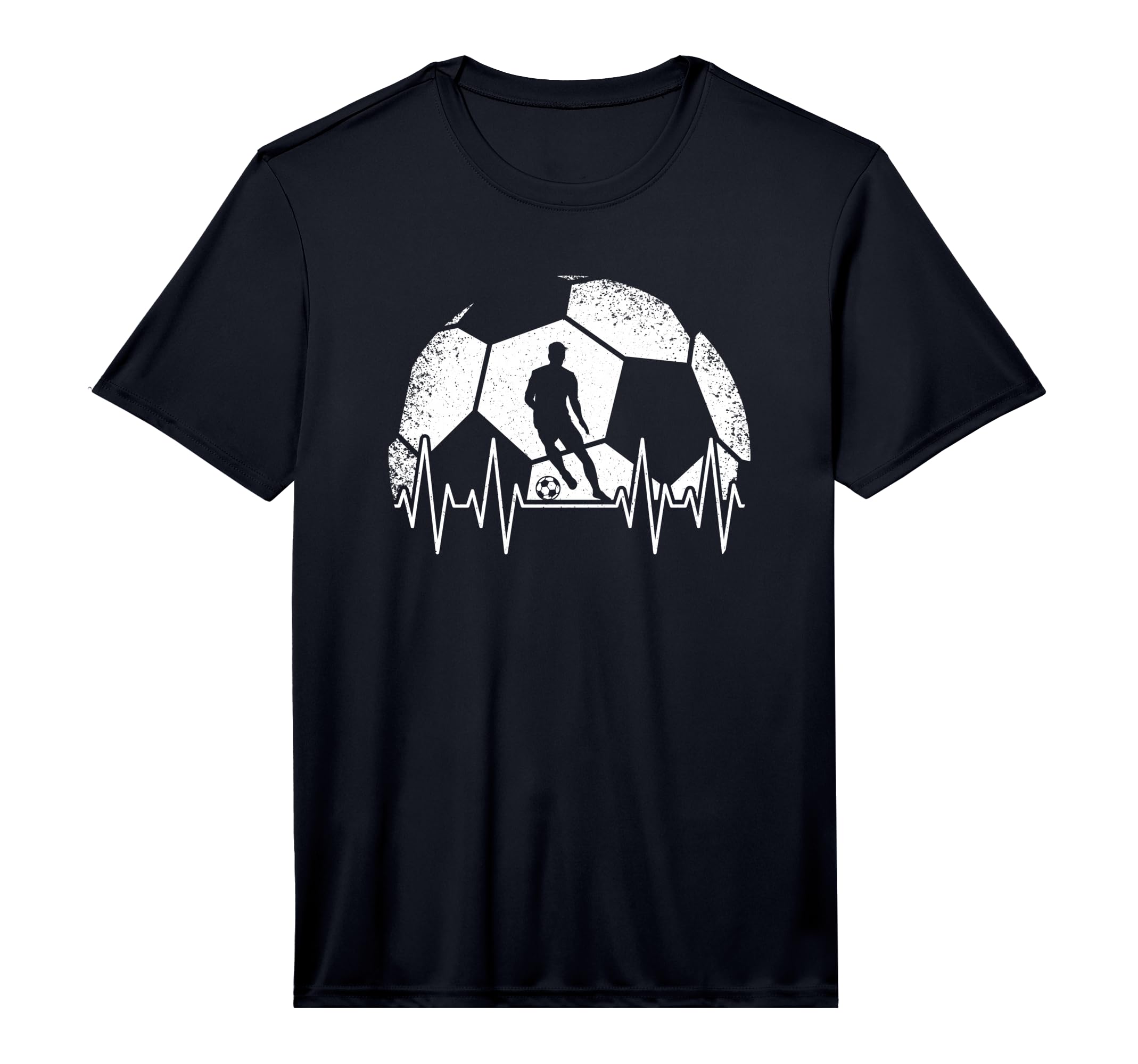 Football Heartbeat Football Player T-Shirt - Unique Graphic Men Women