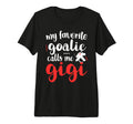 Proud Ice Hockey Goalie Gigi Hockey Keeper T-Shirt - Unique Graphic Unisex