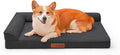 Chew Proof Dog Bed, 3" Memory Foam Dog Bed for Medium and Large Dogs, Removable and Washable Microsuede Cover, Waterproof Liner, Nonskid Bottom, 41x27 Inches XL Dark Grey