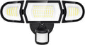 Olafus 100W LED Security Light Motion Sensor Outdoor Light, Motion Flood Light Dusk to Dawn, 9000LM Super Bright 6500K Exterior Motion Detector Floodlight for Garage Yard Porch Eave IP65, Black