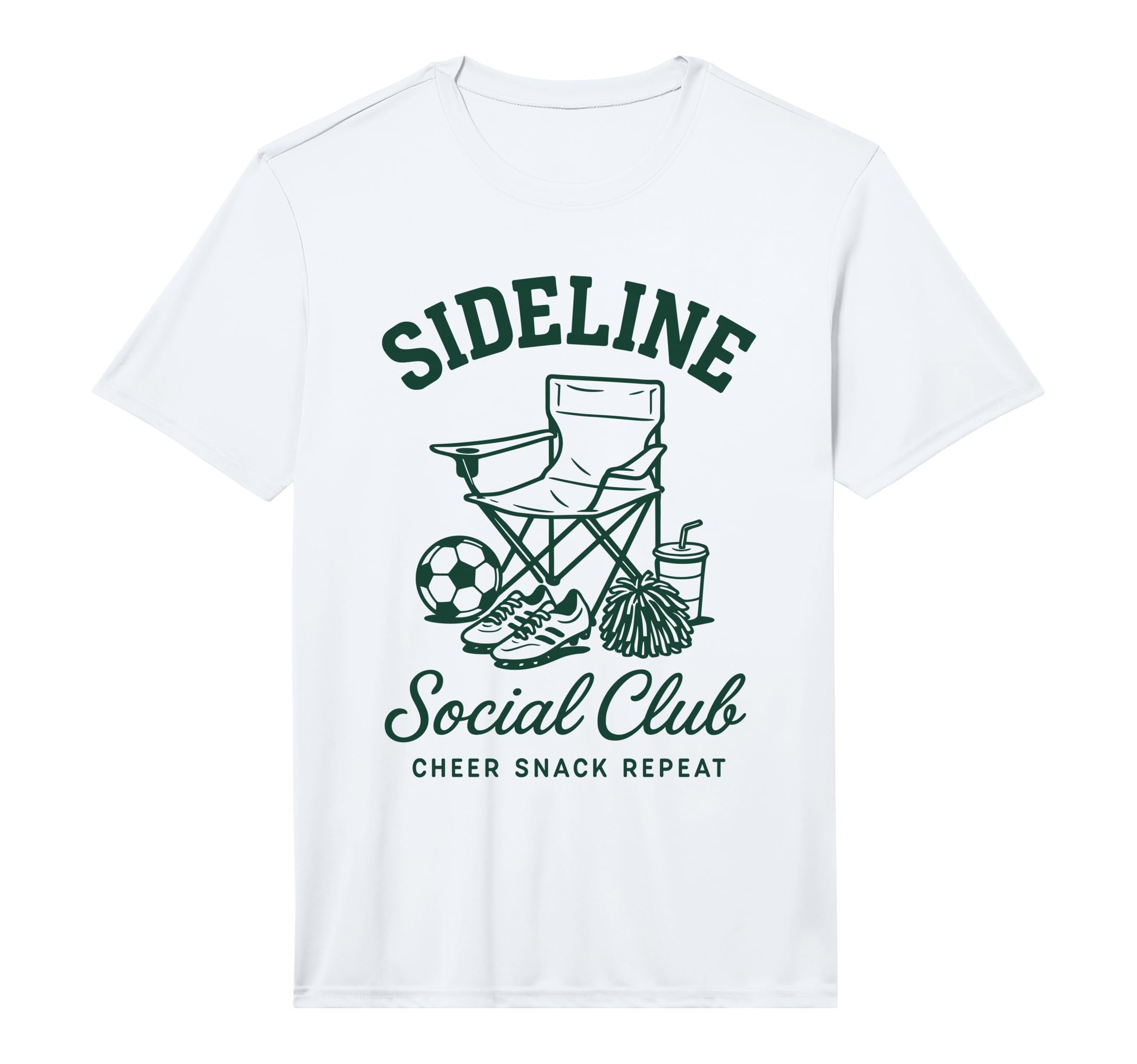 Sideline Social Club Soccer Mom T-Shirt - Trendy Graphic for Adults