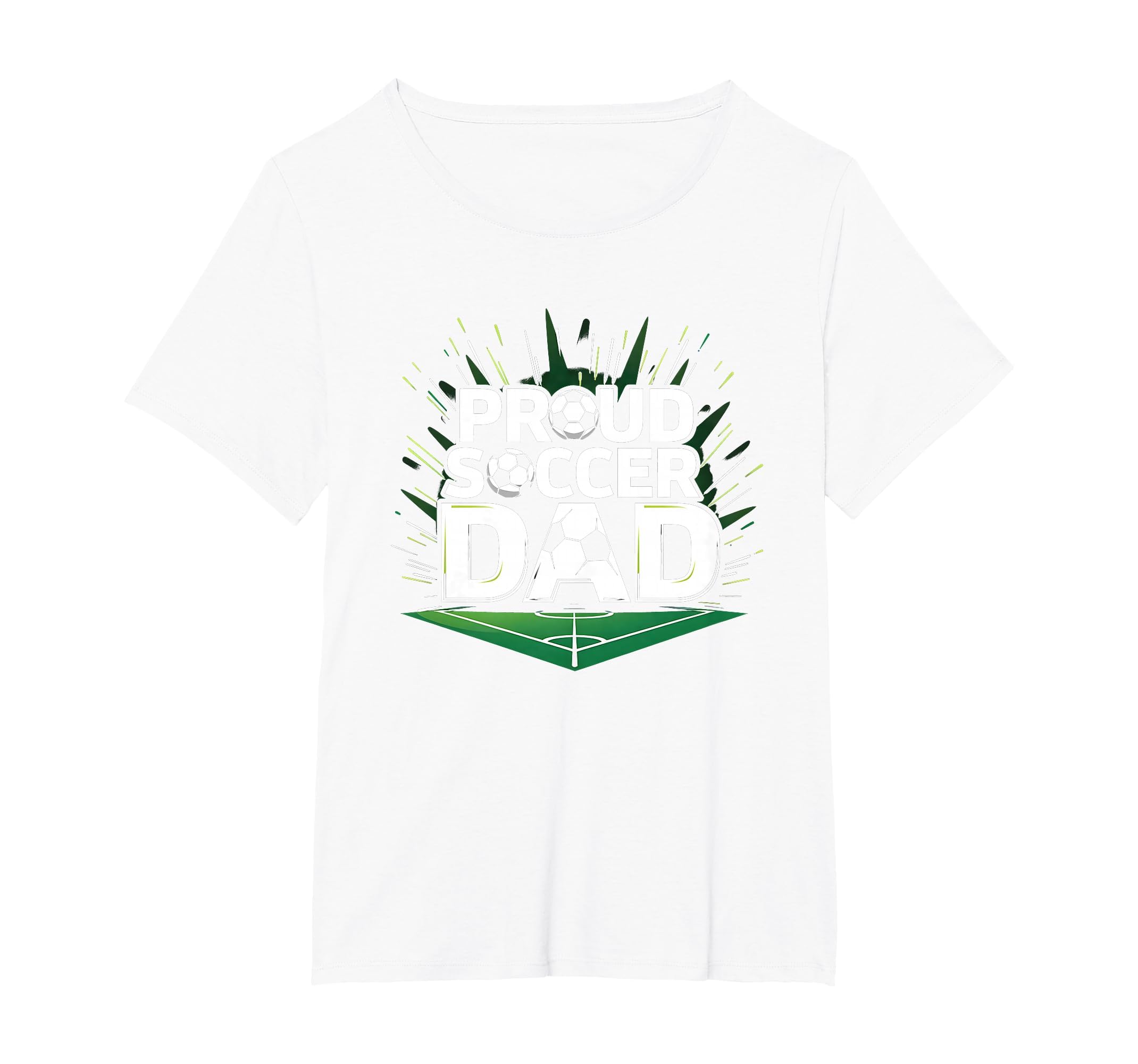 Proud Soccer Dad Cheering Sideline T-Shirt - Graphic Print Men Women