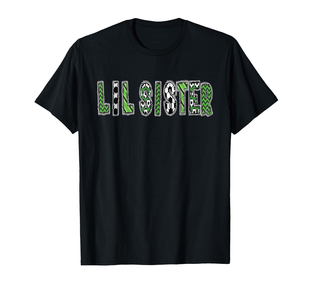 Soccer Lil Sister Birthday Party T-Shirt - Casual Everyday Wear Unisex