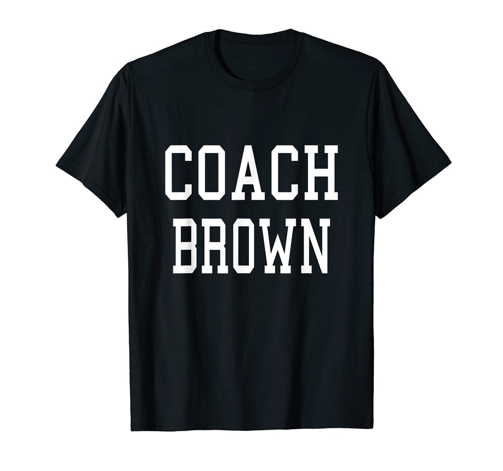 Coach Brown Custom Football Soccer T-Shirt - Fun Novelty Design Men Women