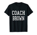 Coach Brown Custom Football Soccer T-Shirt - Fun Novelty Design Men Women