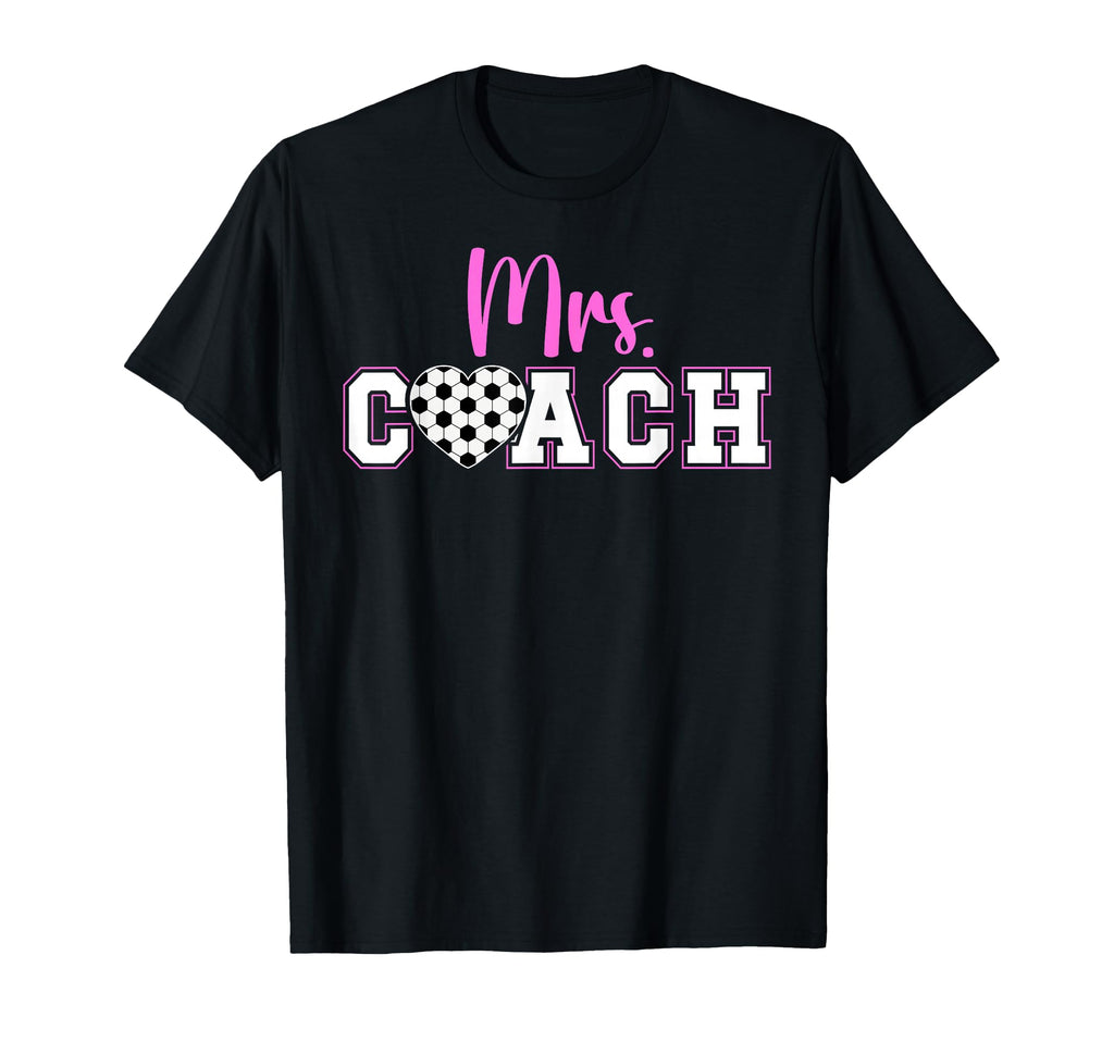 Mrs Coach Soccer Coach Wife Soccer Coach T-Shirt - Unique Graphic Men Women