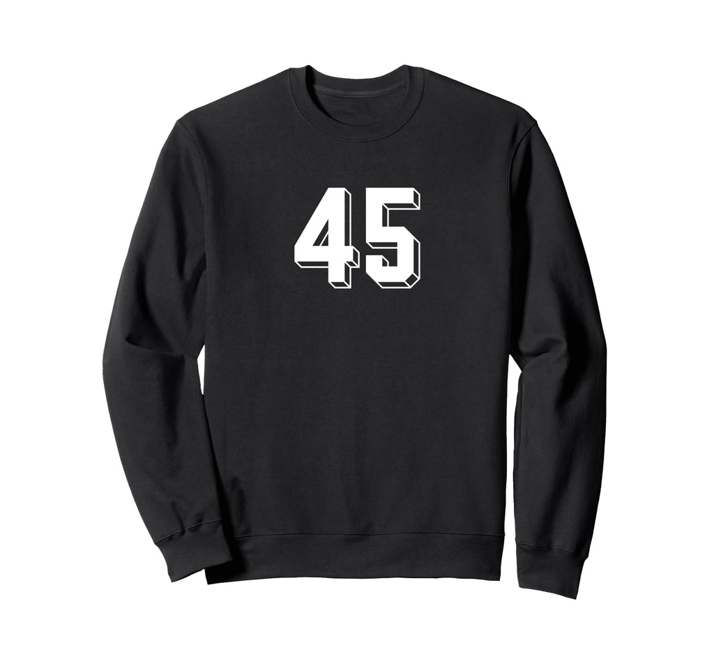 Number 45 80S 90S Soccer Team Sweatshirt - Casual Everyday Wear Unisex