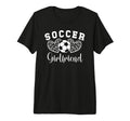 Soccer Girlfriend Hearts Soccer T-Shirt - Casual Everyday Wear Men Women